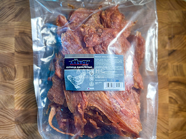 Мясо (АЛЬЯНС) вяленое курица 500гр "С халапеньо" во Фрязино