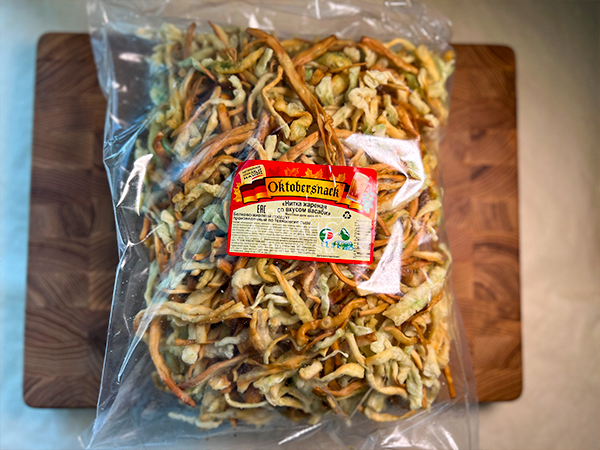 Нитка ЖАРЕНАЯ "Васаби" Oktobersnack 1 кг (сырный продукт) во Фрязино