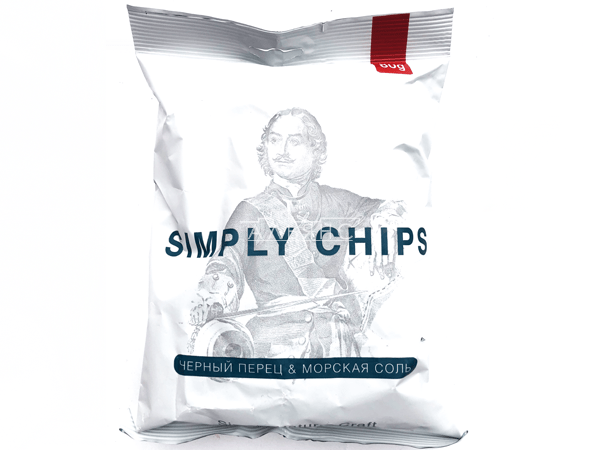 Картофельные чипсы "Simple chips" Морская соль и черный перец 80 гр. во Фрязино