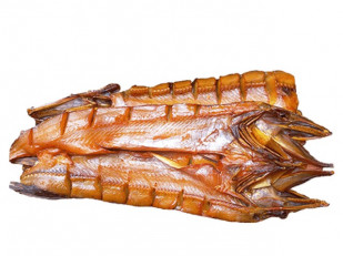 Окунь морской вяленый: Щука (бабочка) холодного копчения